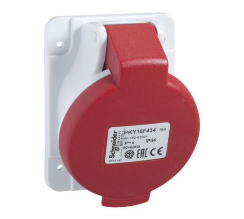 РОЗ СКР УСТ УГЛ БСТР 16А 3P+E IP44 380В