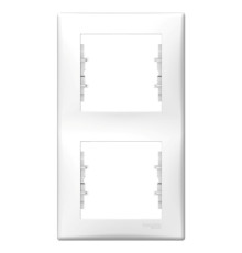Рамка 2 поста Schneider Electric SEDNA, вертикальная, белый
