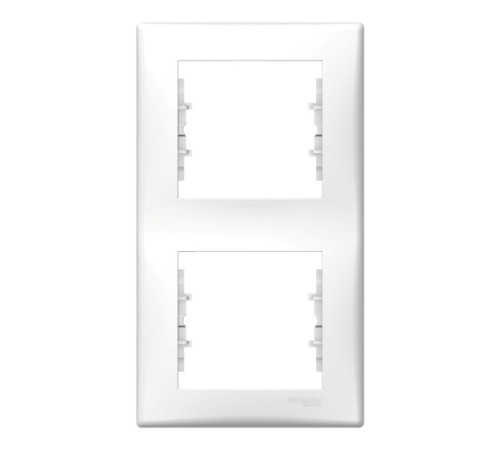 Рамка 2 поста Schneider Electric SEDNA, вертикальная, белый