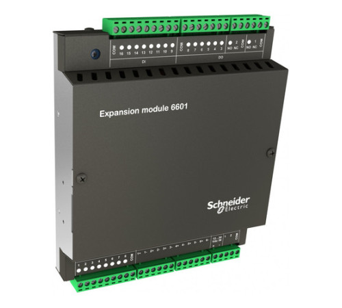 Модуль расширения 6601 I/O , 16 D/I (24В), 10 D/O Реле, 6 A/I (20мА), 2 A/O