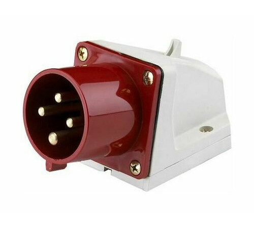 Вилка стационарная 524 3Р+РЕ 32А 380В IP44 ВС-102 DEKraft