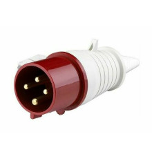 Вилка переносная 014 3Р+РЕ 16А 380В IP44 ВП-102 DEKraft