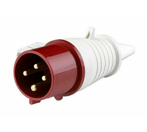 Вилка переносная 014 3Р+РЕ 16А 380В IP44 ВП-102 DEKraft