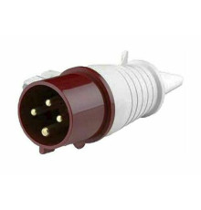 Вилка переносная 024 3Р+РЕ 32А 380В IP44 ВП-102 DEKraft