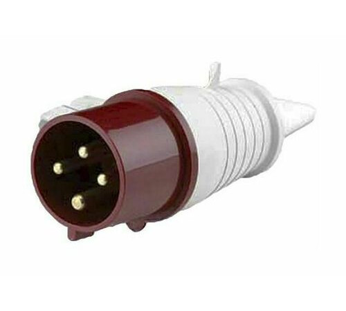 Вилка переносная 024 3Р+РЕ 32А 380В IP44 ВП-102 DEKraft