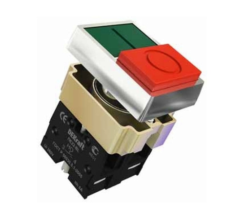 Перекл. I-O BL 22 мм Цвет:ЗЕЛЕНЫЙ-КРАСНЫЙ 220В ПЕ-2