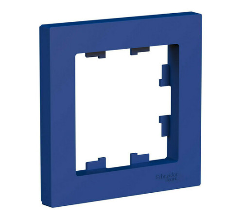 Рамка 1 пост Systeme Electric ATLASDESIGN, горизонтальная, аквамарин, ATN001101