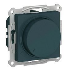 Светорегулятор (диммер) 10-400 Вт/ВА, для LED 3-150 Вт/ВА поворотно-нажимной, ATLASDESIGN, изумруд