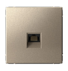 Розетка компьютерная RJ45 Systeme Electric ARTGALLERY, скрытый монтаж, шампань, GAL000586