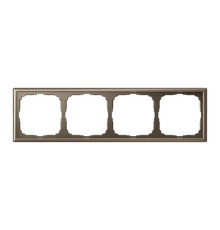 Рамка 4 поста Systeme Electric ARTGALLERY, мокко, GAL000604