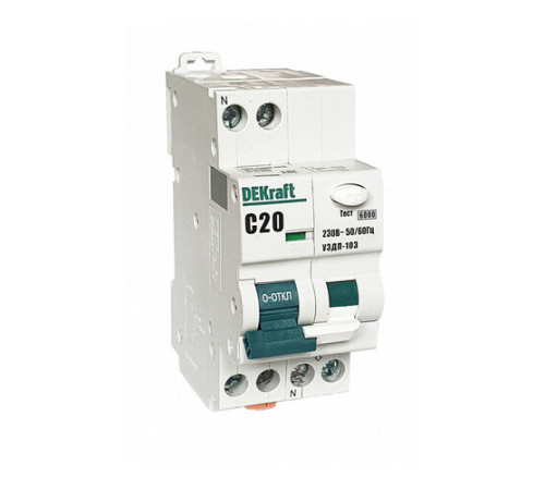 Устройство защиты от дугового пробоя 1P+N 16A х-ка C УЗДП-103 6кА