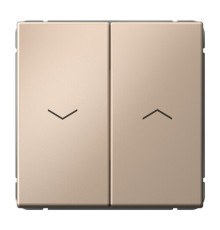 Выключатель для жалюзи Systeme Electric ARTGALLERY, скрытый монтаж, быстрозажимные клеммы, песочный