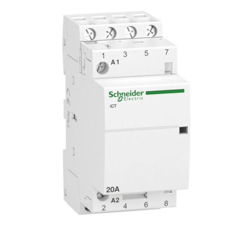 Модульный контактор Schneider Electric iCT 4P 20А 400/240В AC