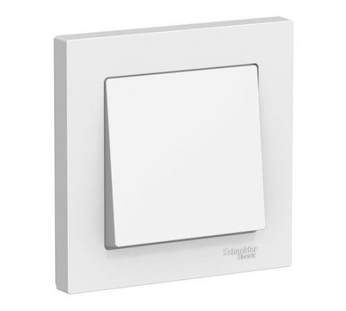 Выключатель 1-клавишный Systeme Electric ATLASDESIGN, скрытый монтаж, белый