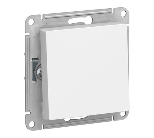 Переключатель 1-клавишный перекрестный Systeme Electric ATLASDESIGN, скрытый монтаж, белый