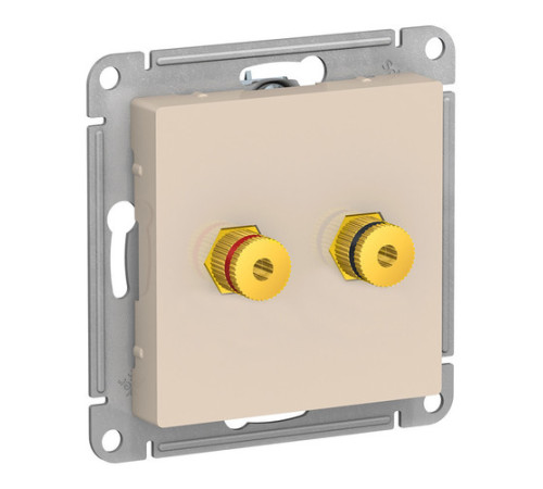 Аудио-розетка Systeme Electric ATLASDESIGN, бежевый