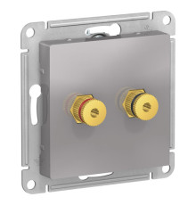 Аудио-розетка Systeme Electric ATLASDESIGN, алюминий