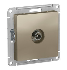 Розетка TV Systeme Electric ATLASDESIGN, оконечная, шампань