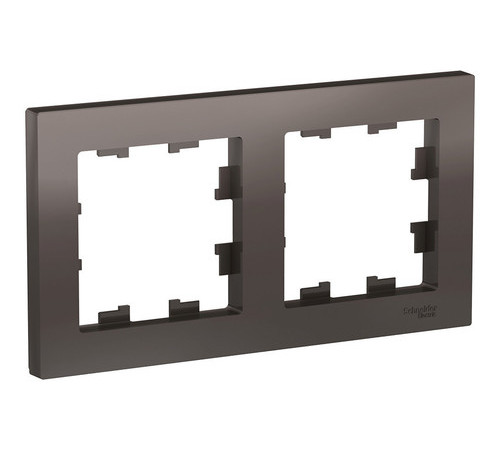 Рамка 2 поста Systeme Electric ATLASDESIGN, мокко