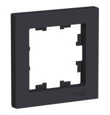 Рамка 1 пост Systeme Electric ATLASDESIGN, карбон