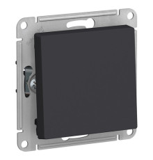 Переключатель 1-клавишный перекрестный Systeme Electric ATLASDESIGN, скрытый монтаж, карбон