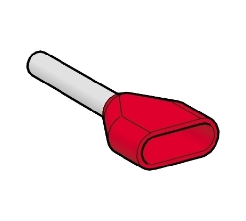 УПАКОВКА-ДОЗАТОР НАКОНЕЧ ДЛЯ ОДНОВР МОНТАЖА ДВУХ ПРОВОДОВ, СРЕДНИЕ, 1ММ2 КРАСНЫЕ