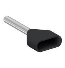 НАКОНЕЧНИК ДВУПРОВОД СРЕДН 1,5ММ2 ЧЕРНЫЙ