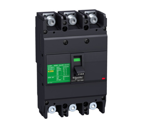 Силовой автомат Schneider Electric Easypact EZC 250, TM-D, 15кА, 3P, 100А