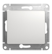 Выключатель 1-клавишный Systeme Electric GLOSSA, скрытый монтаж, белый