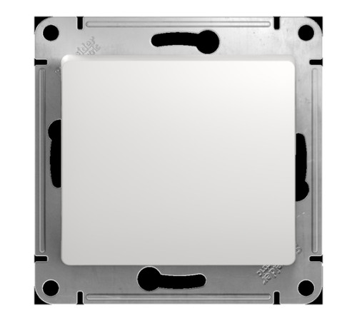 Переключатель 1-клавишный перекрестный Systeme Electric GLOSSA, скрытый монтаж, белый