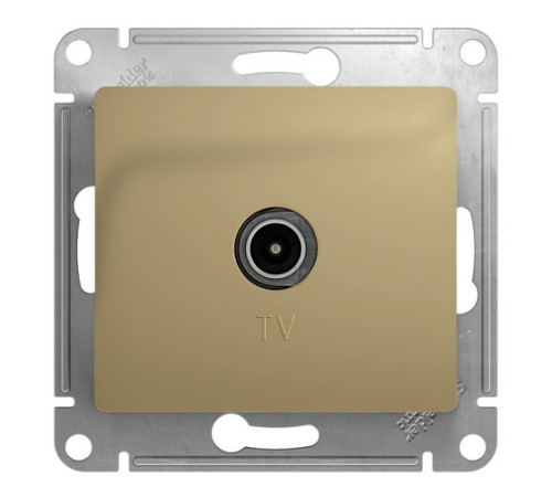 Розетка TV Systeme Electric GLOSSA, оконечная, титан