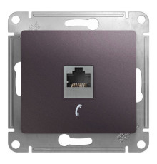 Розетка 1xRJ11 Systeme Electric GLOSSA, сиреневый туман