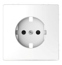 Накладка на розетку Schneider Electric MERTEN D-LIFE, с заземлением, со шторками, белый лотос