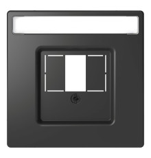 Накладка на розетку информационную Schneider Electric MERTEN D-LIFE, антрацит