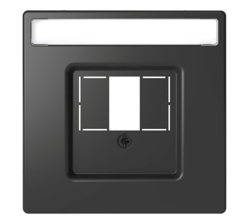 Накладка на розетку информационную Schneider Electric MERTEN D-LIFE, антрацит
