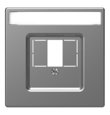 Накладка на розетку информационную Schneider Electric MERTEN D-LIFE, нержавеющая сталь