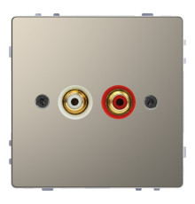 Аудио-розетка Schneider Electric MERTEN D-LIFE, никель