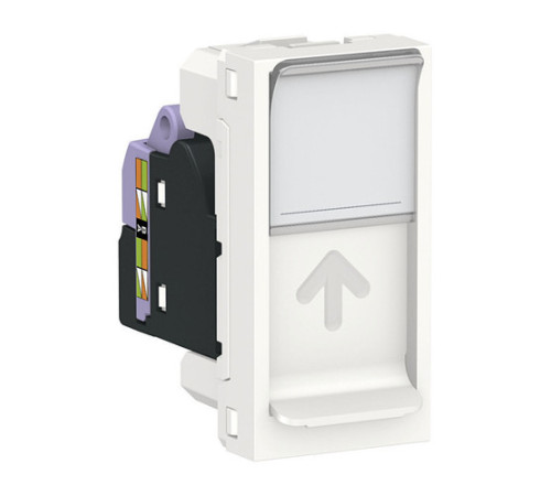 Розетка компьютерная RJ45 Cat.6 Schneider Electric UNICA MODULAR, белый