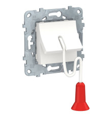 UNICA NEW ВЫКЛЮЧАТЕЛЬ со шнуром 1 м, без фиксации, сх. 1, БЕЛЫЙ