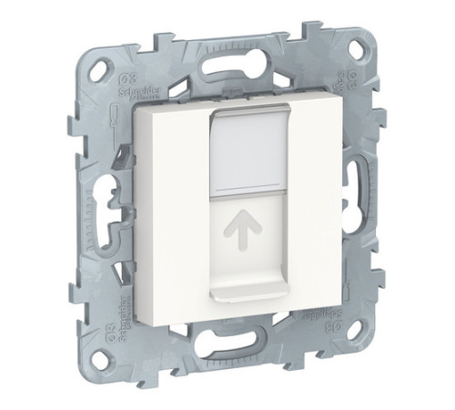 Розетка компьютерная 1xRJ45 Cat.6 Schneider Electric UNICA NEW, белый