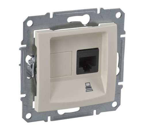 Розетка 1xRJ45 Cat.5 Schneider Electric SEDNA, бежевый
