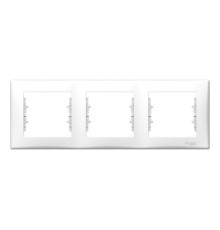 Рамка 3 поста Schneider Electric SEDNA, горизонтальная, белый