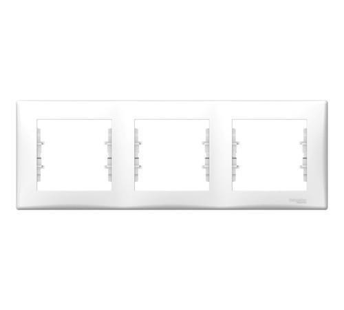 Рамка 3 поста Schneider Electric SEDNA, горизонтальная, белый