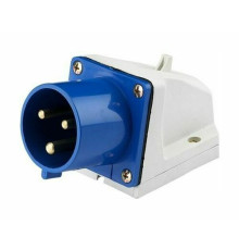 Вилка стационарная 513 2Р+РЕ 16А 220В IP44 ВС-102 DEKraft