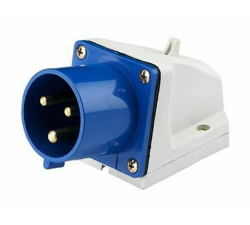 Вилка стационарная 513 2Р+РЕ 16А 220В IP44 ВС-102 DEKraft