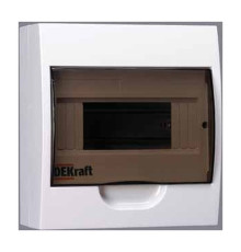 Корпус пласт. навесной 8 модулей, IP41, ЩРН-П-8 DEK