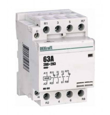 Модульный контактор DEKraft МК-103 2НО+2НЗ 63А 230В AC, 18090DEK