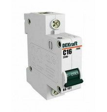 Автоматический выключатель DekRaft ВА-101, 1 полюс, 10А, С, 4,5 кА