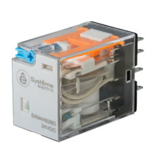 Реле 6A 4CO 24VDC тест кнопка LED