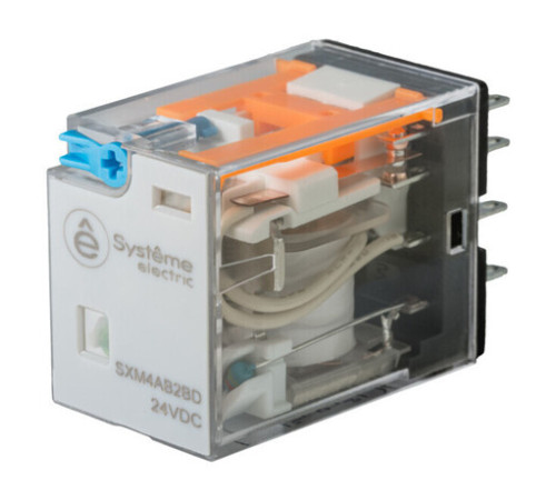 Реле 6A 4CO 24VDC тест кнопка LED